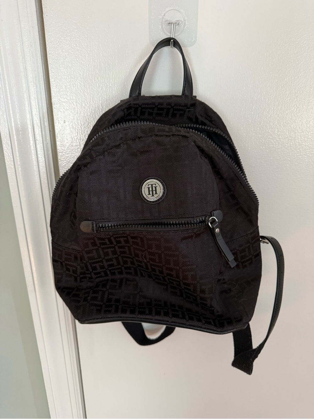 Tommy Hilfiger Black Mini Logo Backpack